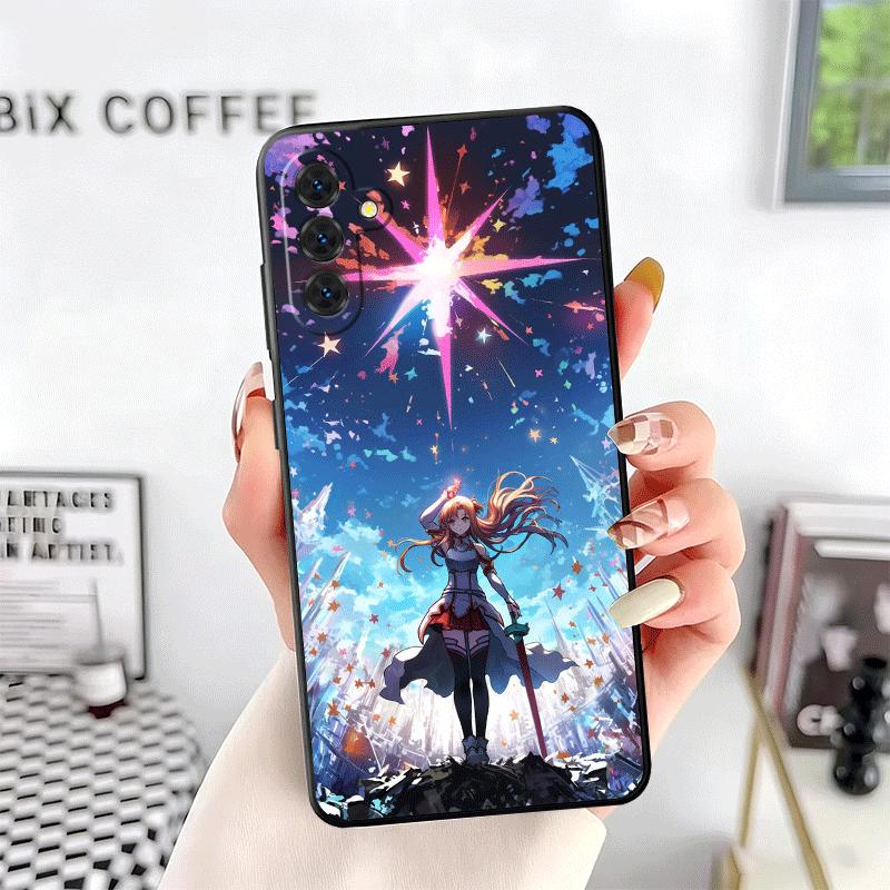 S-Sword O-Online SAO Yuuki Asuna Soft Phone Case for Samsung A17 A37 A57 A16 A26 A36 A56 A15 A25 A35 A55 A14 A24 A34 A54 A13 A23