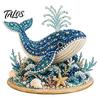 Creative Gifts for Holidays Beaded Ocean Animal DIY Kit, 3D Octopus Shark Craft Handmade Ornament Making Set Sea Animals Bead Art Project Adults,
