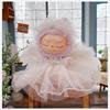 17cm Labubu Soft Vinyl Blind Box: First/Second Gen Sitting Party In White Angel Wedding Dress Outfit