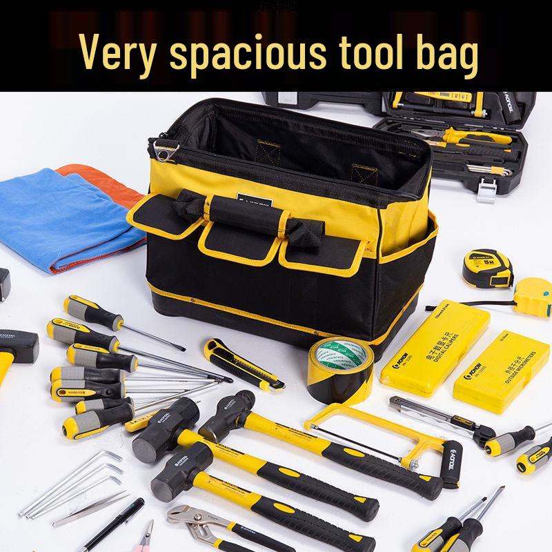 Durable Canvas Multifunctional Handbag with Plastic Bottom for Electricians