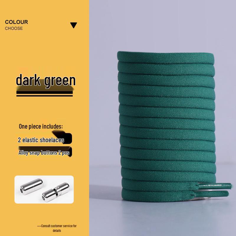 No-Tie Elastic Shoelaces with Buckle Capsule - Flat White