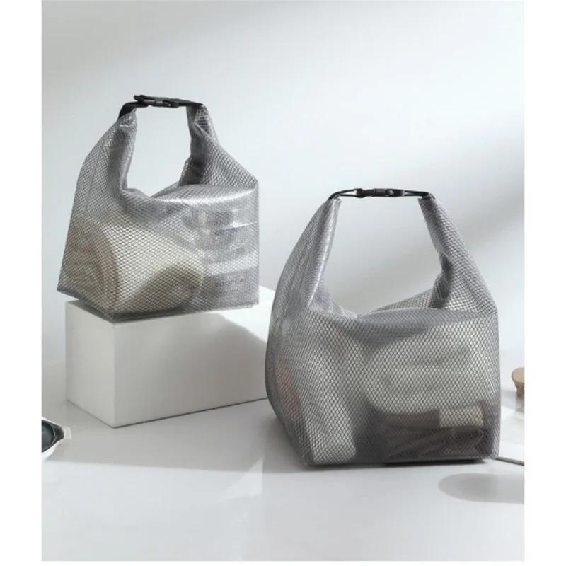 Large Capacity Waterproof Storage Bag for Fitness Clothing Swimming and Toiletries Stylish Drawstring Pouch for Men and Women