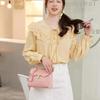 Crocodile Embossed Pu Leather Top Handle Handbag With Secure Metal Lock Color Options For Daily Work Shopping Dating