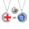 2026 World Cup Flag Emblem Double-Sided Crescent Pendant Necklace