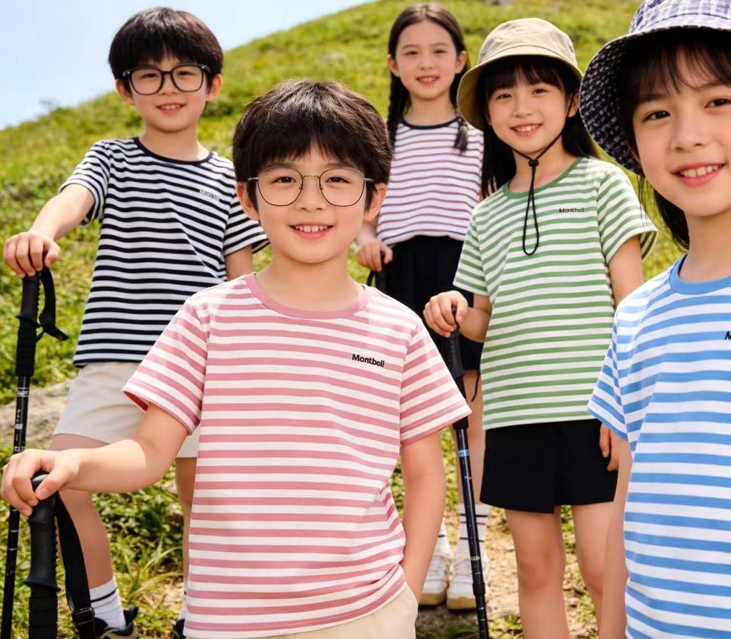 2026 Kids' Classic Summer Short Sleeve Striped Cotton T-Shirt