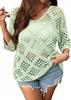 Cross2026 Women's Quick-Drying Mesh Summer Cover-Up Sweater - Slimming & Versatile for Daily Wear