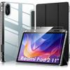 Case + Tempered Glass for Xiaomi Redmi Pad 2, Reinforced Shockproof Protection with Pen Holder - Black