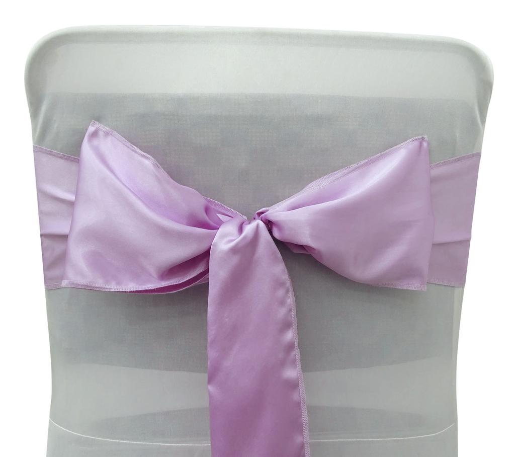 Darling Souvenir Pack Of 125 Satin Chair Sashes Bow Sash For Wedding & Events Supplies Party Decoration Chair Cover Sash - Colors