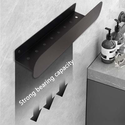 Wall-mounted Stainless Steel Storage Shelf Large Capacity Shower Drain Rack  Household Organizers