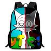 Zaini Scolastici Cartoni Animati per Bambini Sprunki Stampato Zainetto per Bambini, Zaini di Grande Capacità per Studenti dell'Asilo, Borse per Bambini e Bambine