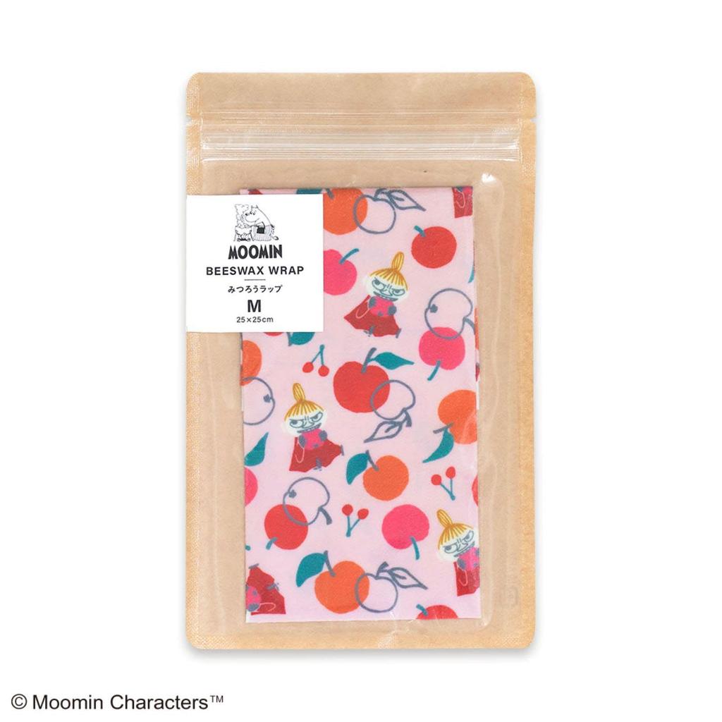 Miyamoto Towel Miyamoto Beeswax Little My 25 x 25 Made in 05952 Wrap, Moomin, & Apple, Medium, Pink, Approx. cm, Japan,