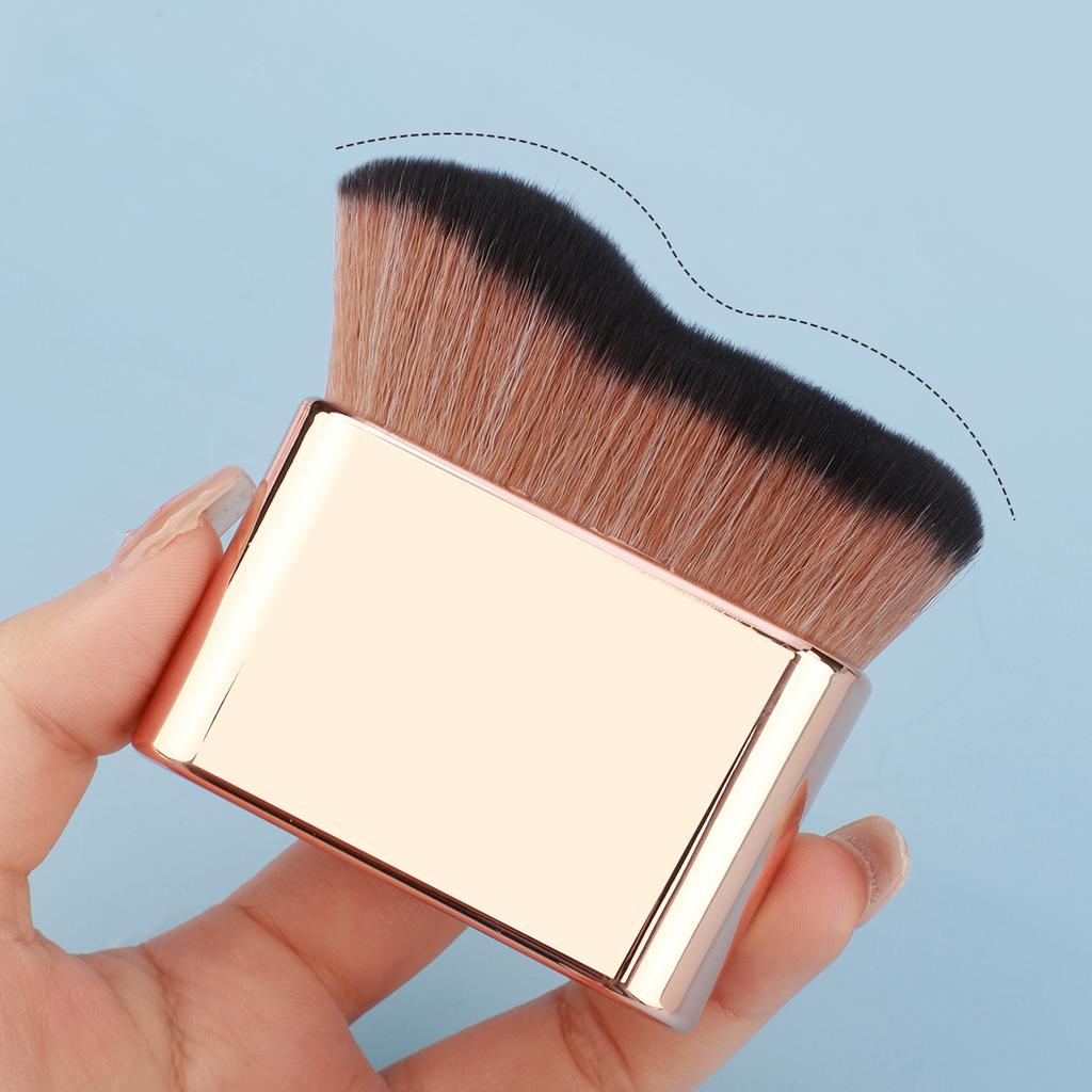 Foundation Pinsel, 1 Stück Kunststoff Kreative Welle Passt Perfekt Kosmetikpinsel für Zuhause oder Unterwegs
