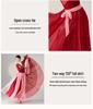Women's 720-Degree Double-Layer Flow Skirt Chinese Dance Costume for Stage Performance