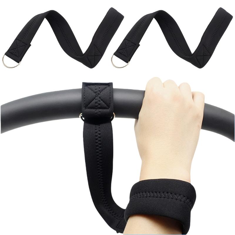 2pcs Reinforced Stroller Wristband With Soft Tear Resistant Design For Child Pram Pushchair Stability Quick Installation