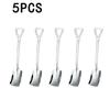 Vintage Shovel Design Stainless Steel Coffee Spoon Creative Ice Cream Cake Watermelon Dessert Multipurpose Kitchen Tool Unique