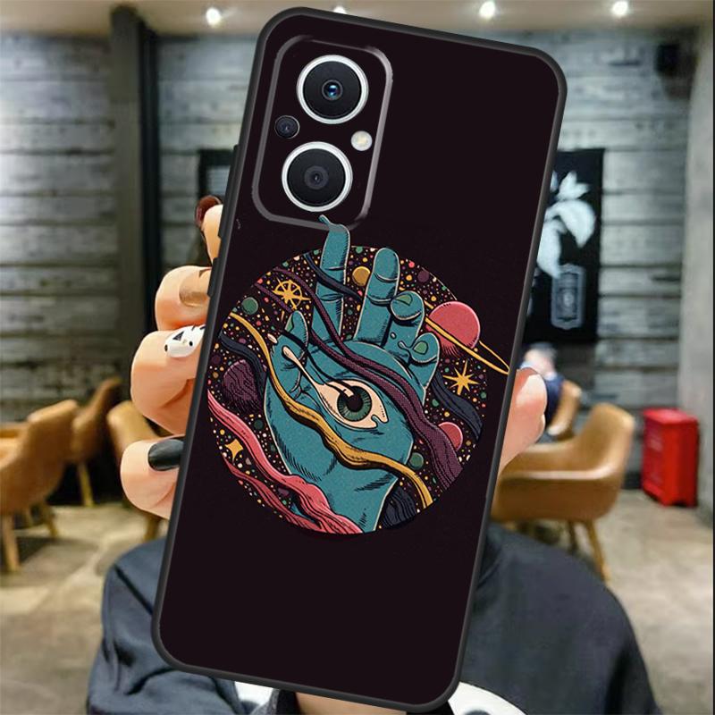 Hands with Eyes Case For OPPO Reno 13 F 12 F 11F 8T 7 8 10 11 Pro OPPO Find X8 Pro X6 X3 X5 Lite Cover Coque