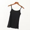 Damen Modal Camisole Tanktop Sommer Einfarbig Ärmellos Slim Fit Basic Unterhemd Große Größen Cami Top