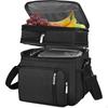 Double Compartguyst Insulated Bag Large Capacity Food Container Spillresistant