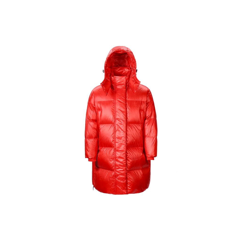 Adidas Originals Puffer Jacket With Hood Women Outerwear Red IR7118