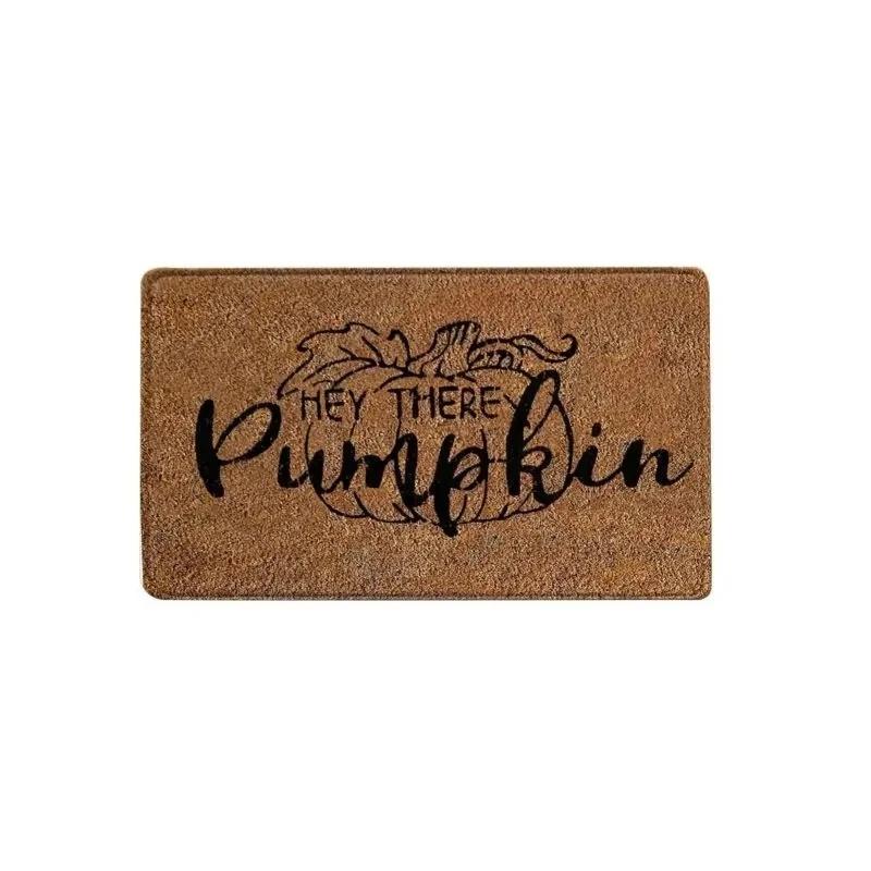 Witch Pumpkin Printed Floor Door Mat Non Slip Super Absorbent Kitchen Rugs Halloween Home Decor Entrance Carpet Drying Footpad