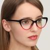 Higodoy Fashion Vintage Cat Eye Glasses Frame Women Plastic Spectacle Eyeglasses Optical Computer Glasses for Unisex Uv400
