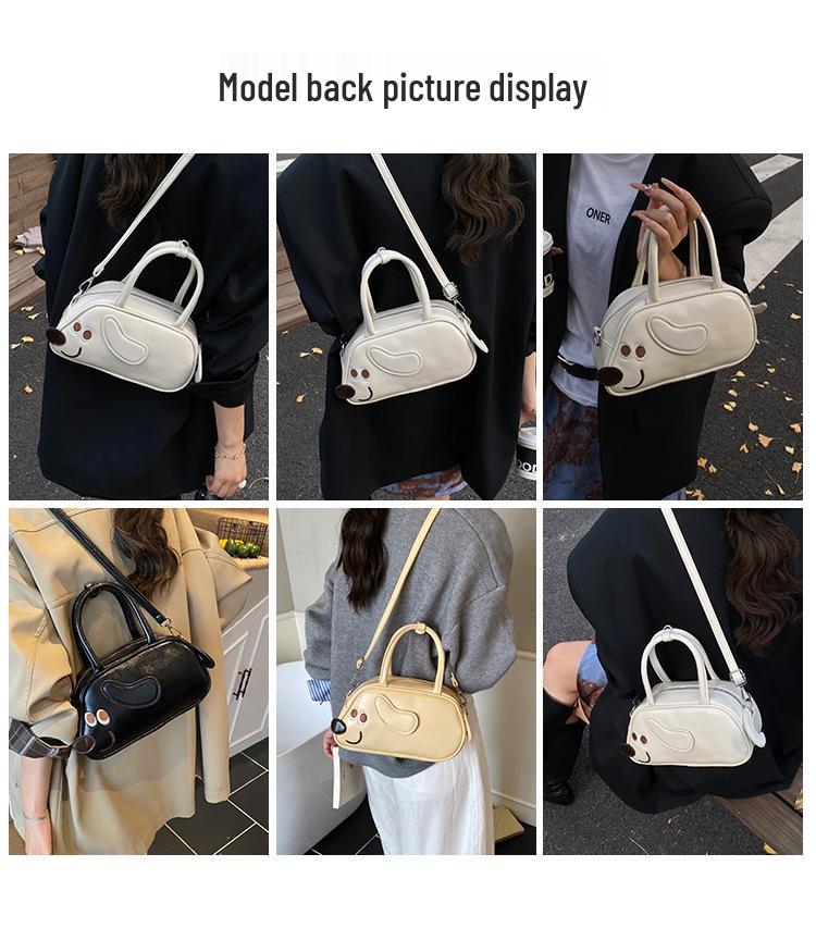 Borsa a mano versatile Ins 2025: Borsa Chic a Spalla e a Tracolla a Forma di Cucciolo di Pane
