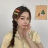 Creative fun half-peeled orange hairpin cute girl side clip Japanese fruit word clip duckbill clip net red hair accessories