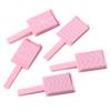 5Pcs Set Cat Eye Magnetic Stick Pink Magnet Plate Wand, Heart Wave Pattern for 3D Cats Eyes Gel Polish Manicure