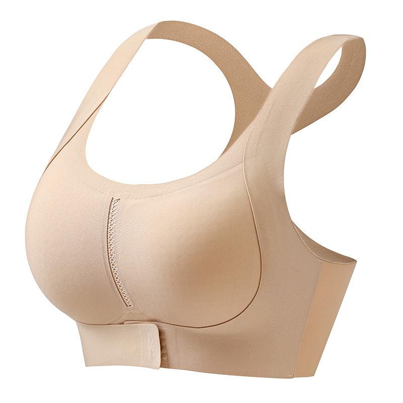 Posture underwear women's front buckle lift gather anti-sagging correction hunchback open shoulder shaping non-marking sports back bra