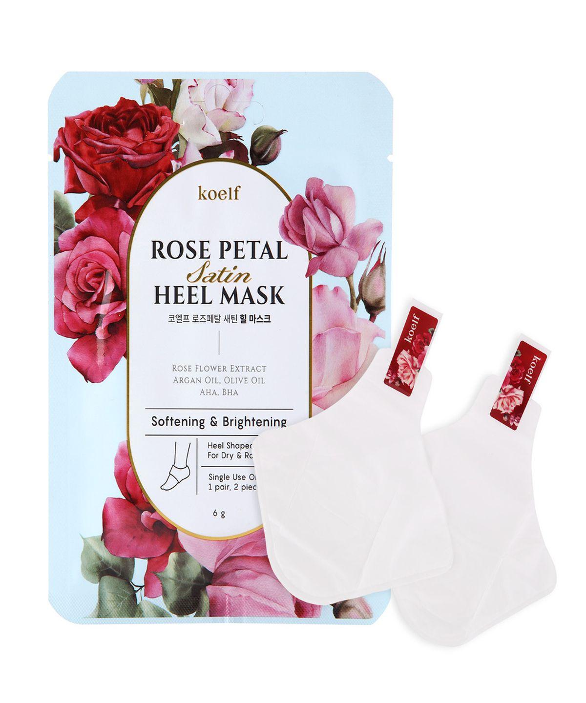 Rose Petal Satin Heel Mask 5 Packs (5 Uses)