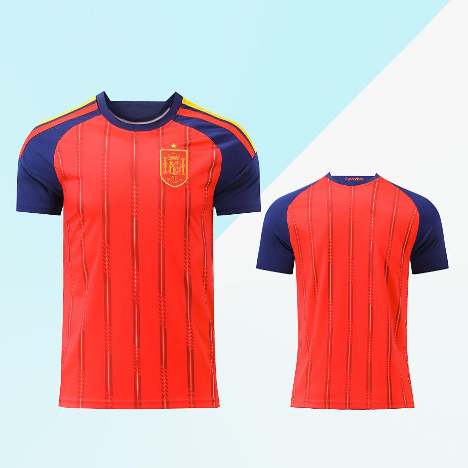 Uniforme da Partita di Calcio Unisex per Adulti e Bambini Maglia da Calcio Asciugatura Rapida Anti-sudore Manica Corta Completo da Allenamento Sportivo