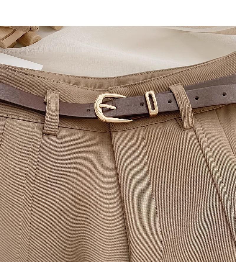 Women's High-Waisted White Wide-Leg Shorts - Versatile and Casual for Spring/Summer 2025