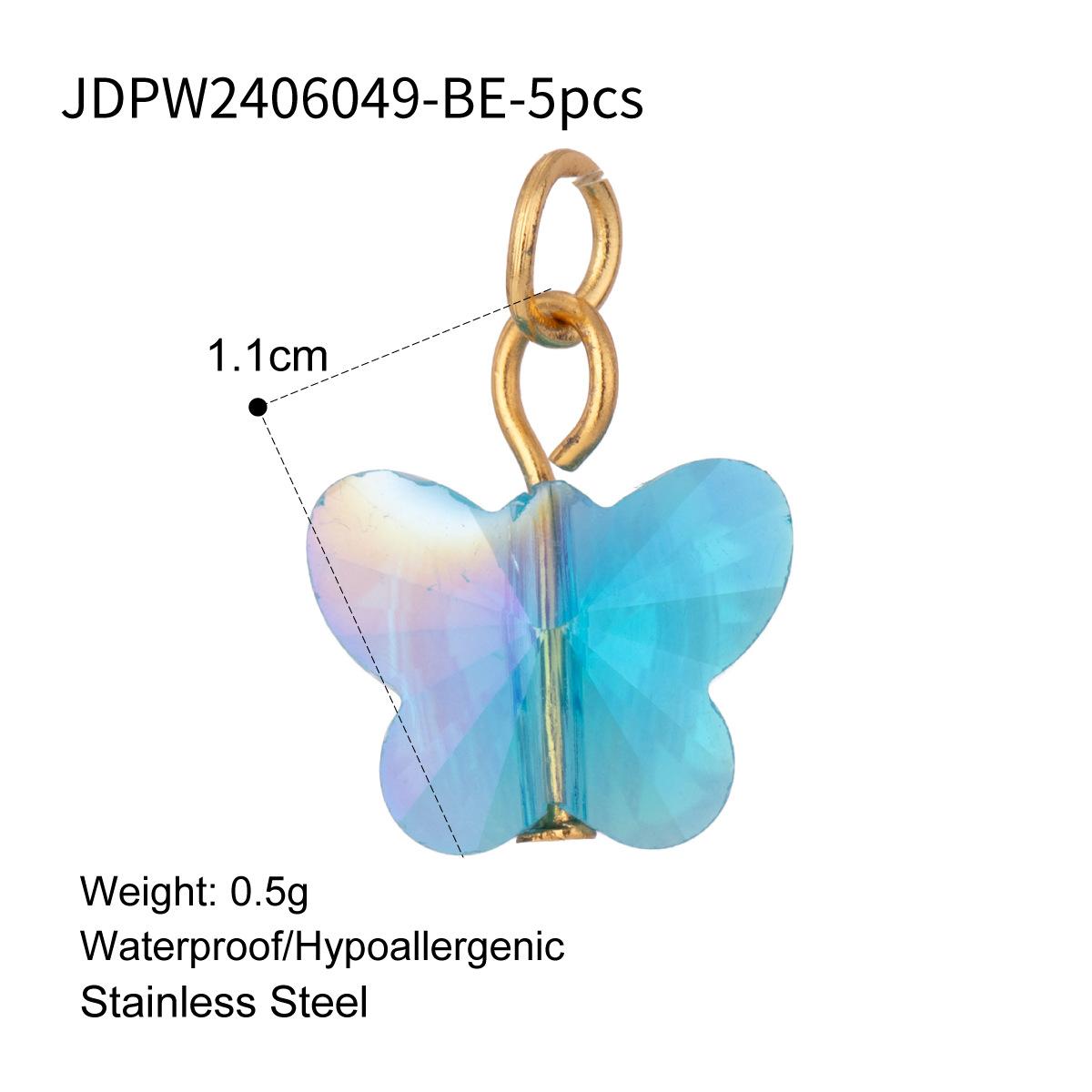 Jiading European and American stainless steel marine series jewelry accessories love DIY pendant cross titanium steel necklace pendant