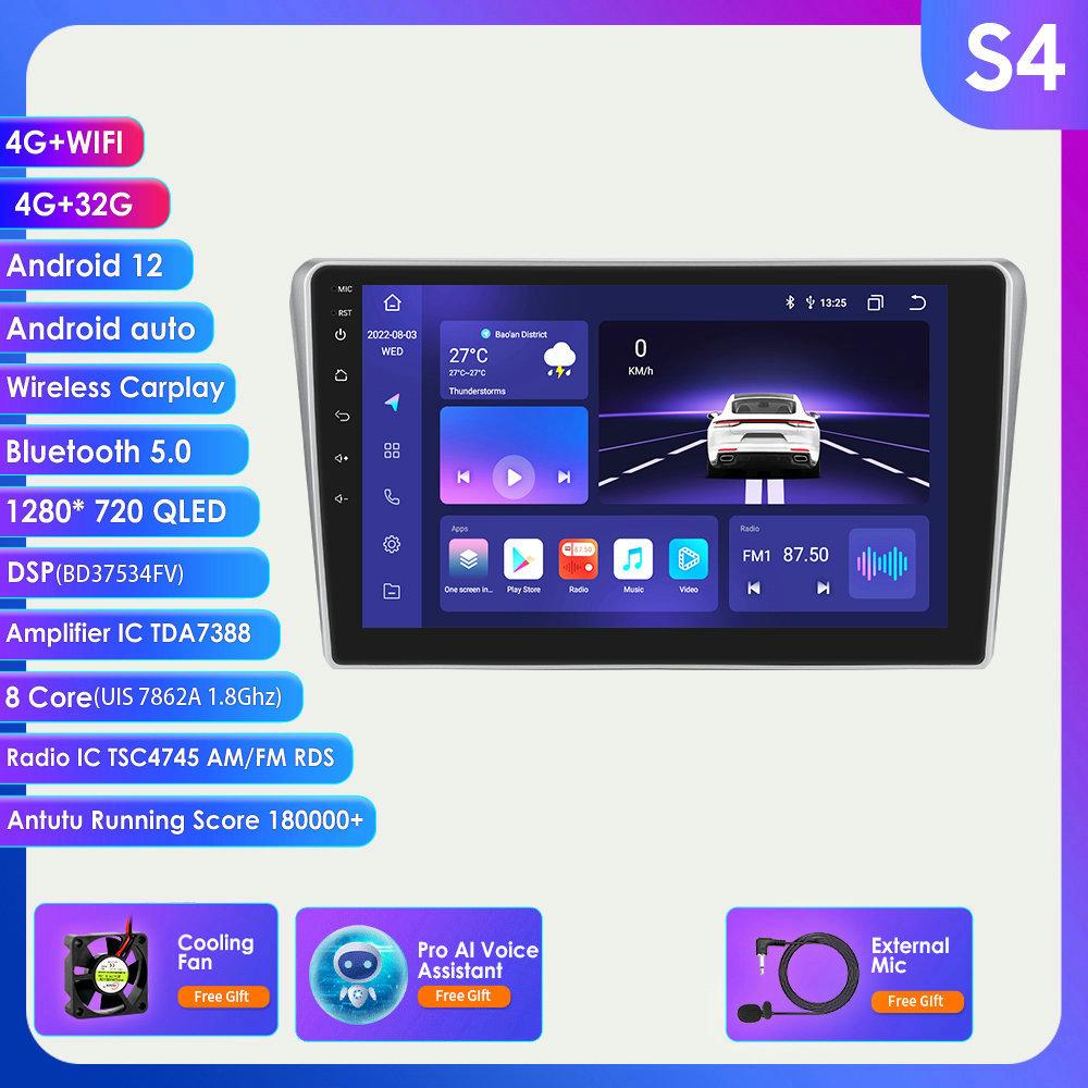 Hizpo 2din Android Autoradio for Toyota Avensis T25 2002-2008 Car Radio Multimedia Video Player GPS Navi Head Unit Carplay Auto 4G SWC RDS  FM DVR Cam