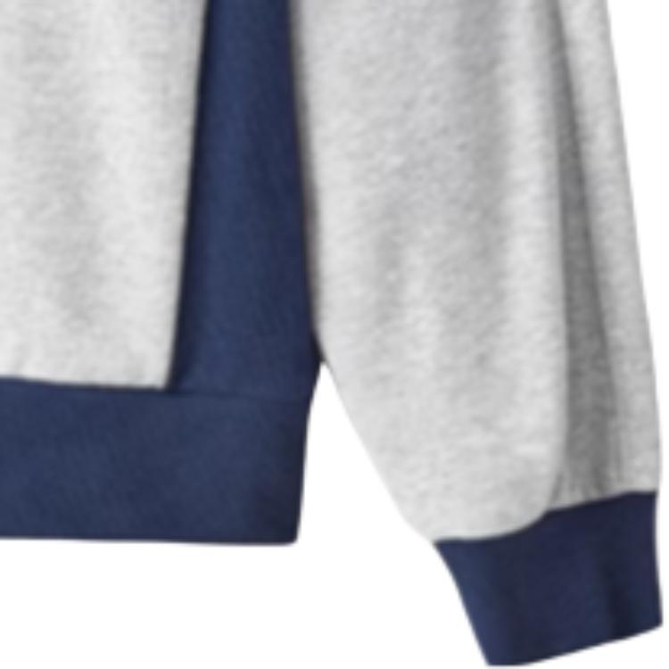 Skechers Comfortable Loose Fit Polo Neck Long Sleeve Sweatshirt Unisex Sweatshirt Gray L424U006-01UV