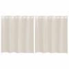 VidaXL Rideaux en voile avec œillets 2 pcs crème 140x140 cm, rideau en filet, rideau transparent, voile de fenêtre, 4102071