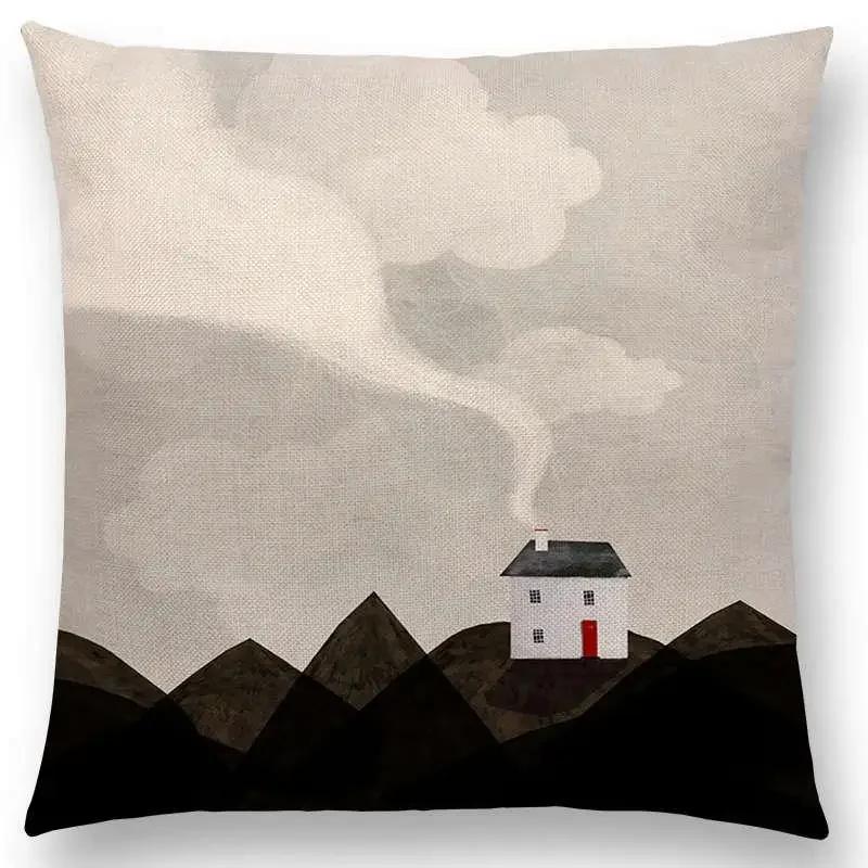 Neueste Kissenbezüge für kleine Mädchen mit Blumenmuster, verträumter Garten, Fantasienacht, Sofakissenbezug für Mädchen