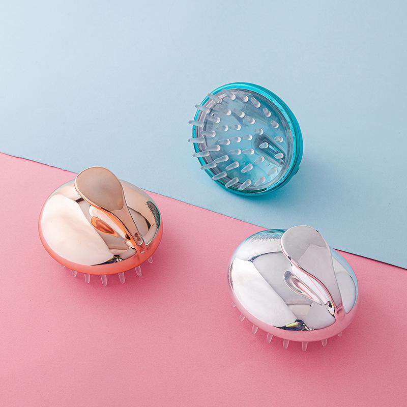 Massage Soft Brush Head Body Scalp Massage Hair Cleaning Shampoo Spa Bath Shower