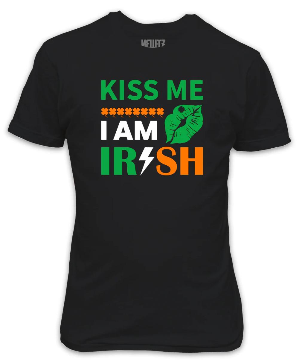Kiss Me I m Irish T-Shirt St Patricks Day Lucky S
