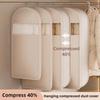 With Self Compression Zipper Hanging Garment Bag Transparent Visibility Hanging Protector Bag