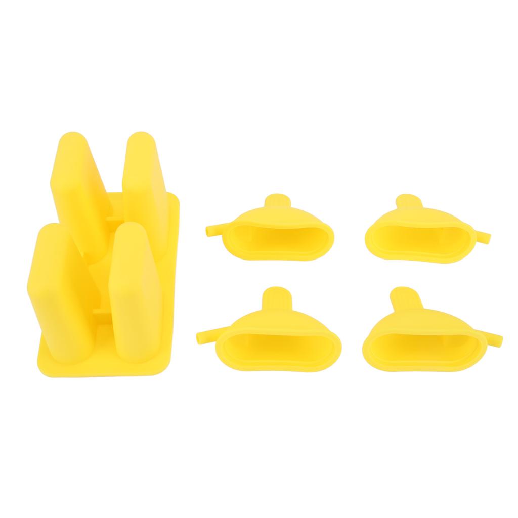 Ice Cream Mold Silicone Practical Portable DIY Ice Pop Maker with 50 Sticks for Household