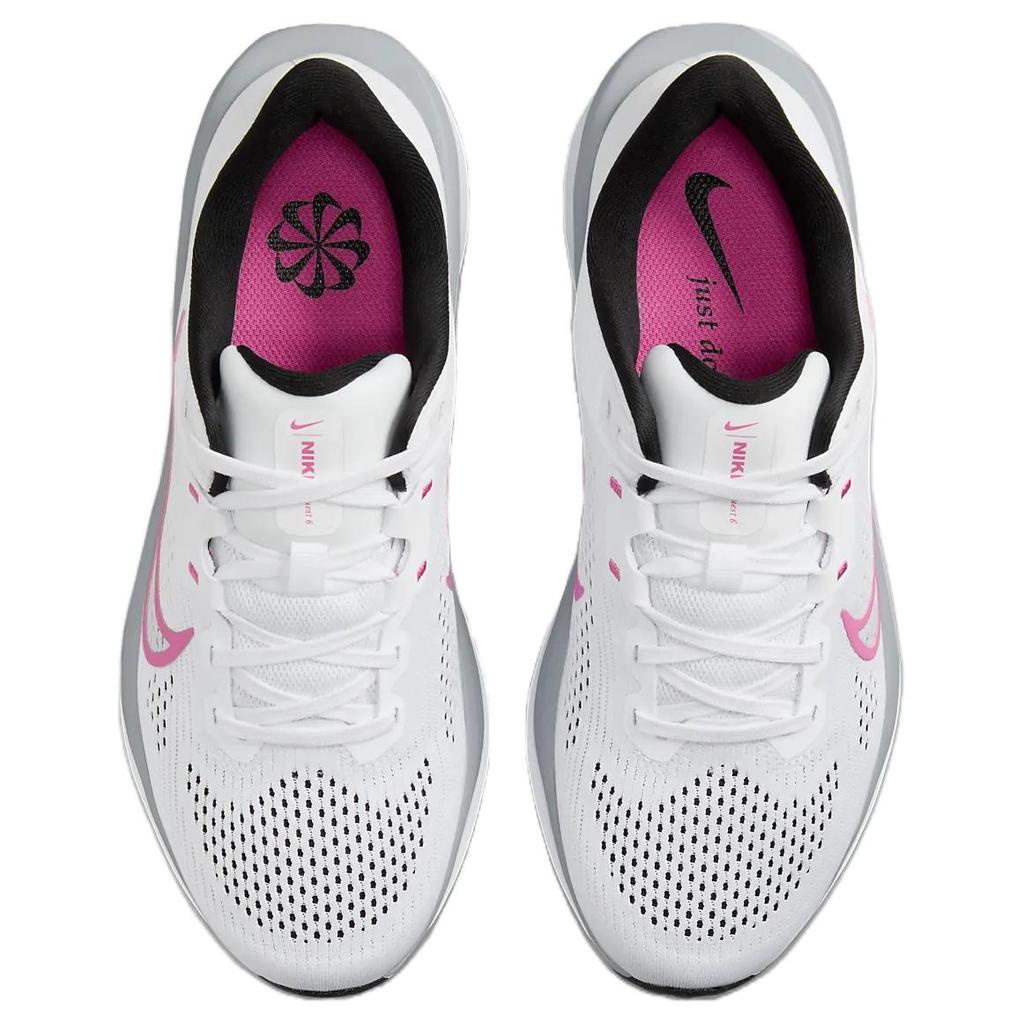 New Nike Quest 6 White Pinksicle Wolf Grey Black Women's FD6034-102