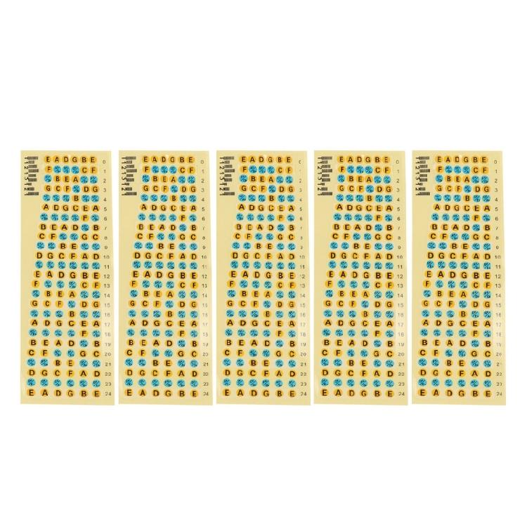 

5pcs Guitar Fretboard Note Decals Sticker Beginner Ukulele Guitar Scales Sticker 1