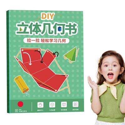 1/2 ks Stahovací 3D geometrická učebnice s 12 tělesy DIY 3D