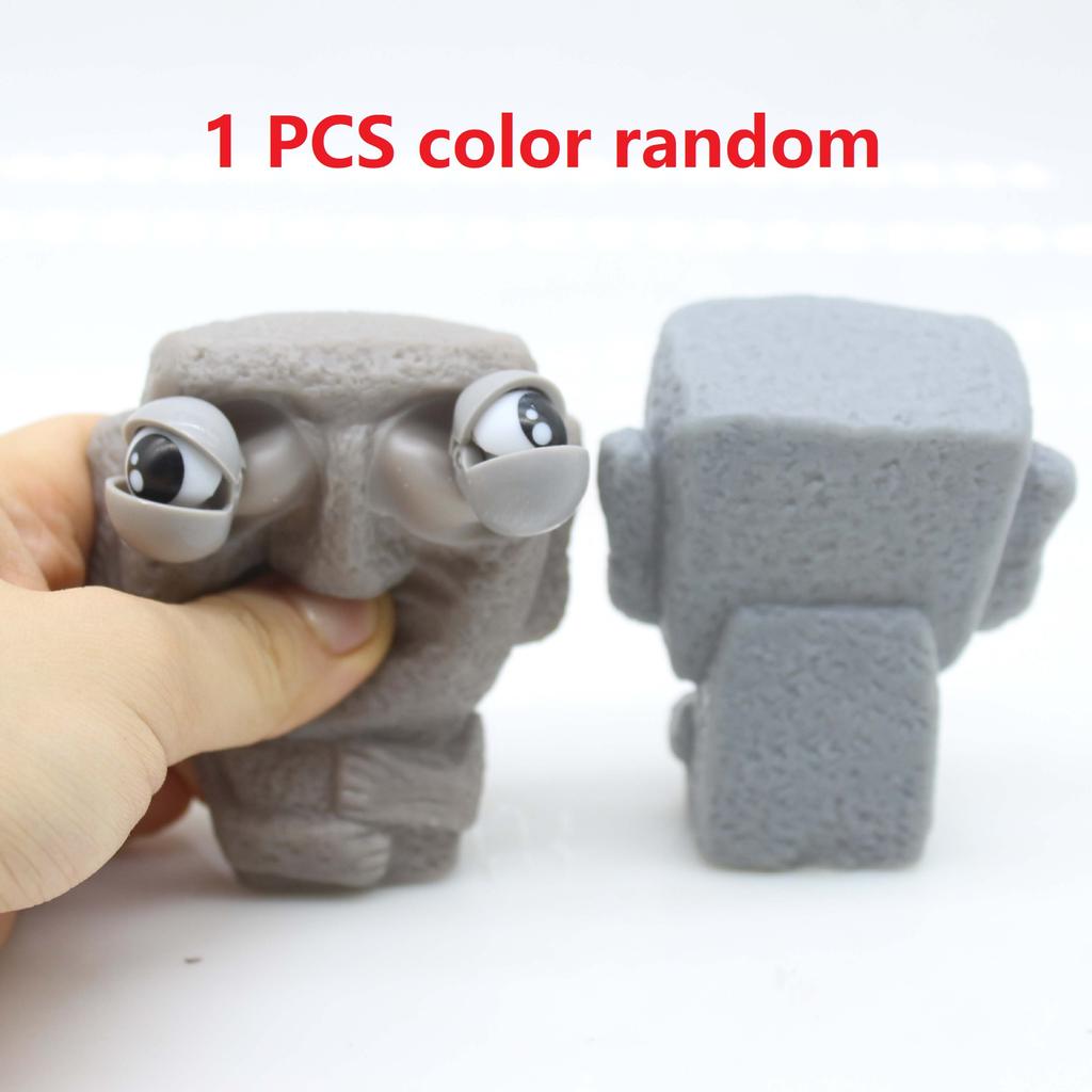 Squeeze Toys Cartoon Big-Eyed Vegetable Worm Squeeze Toys For Anxiety Lovely Animal Squeeze Toy Anti-Pressure Toys Stress Balls