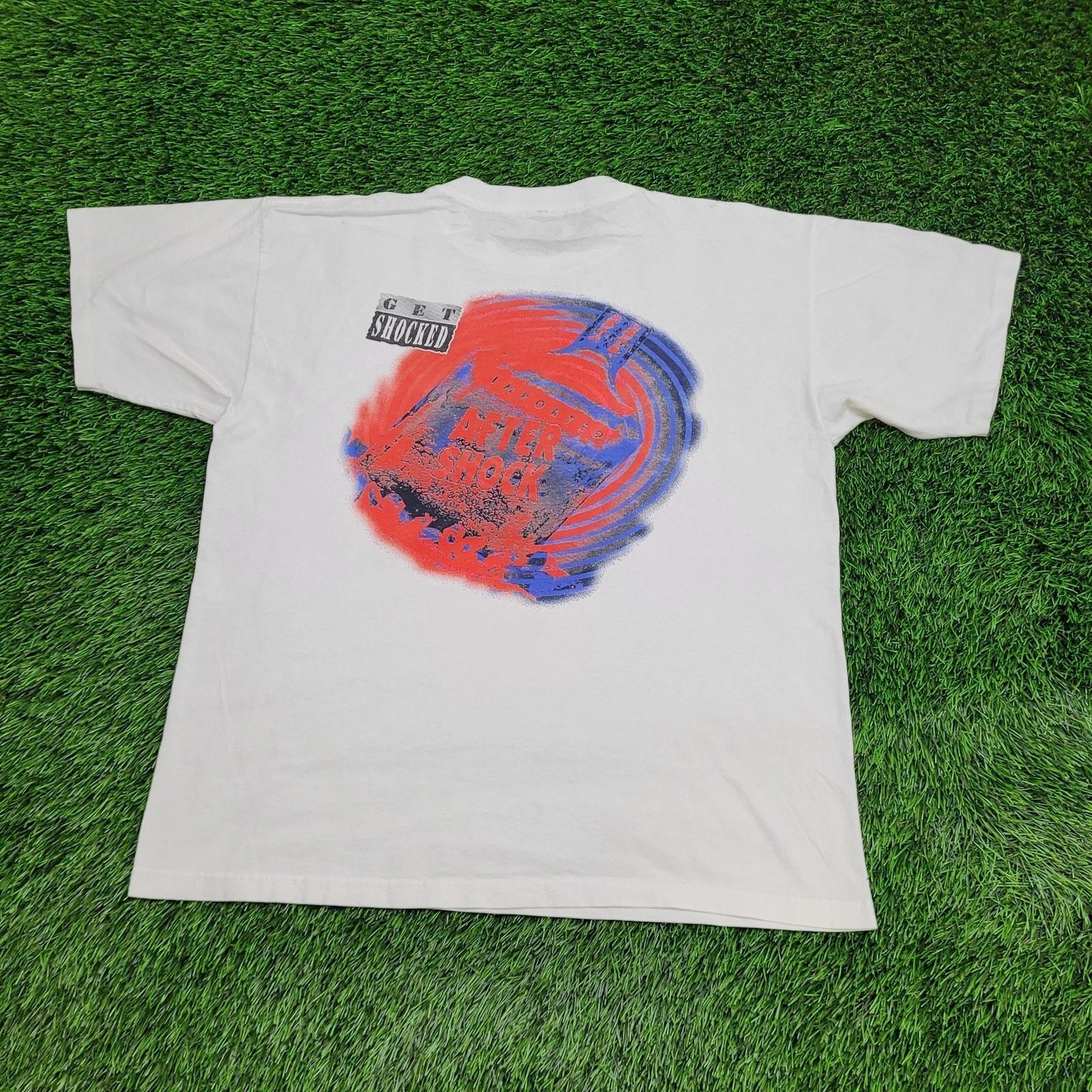 

Vintage 90s After-Shock Liqueur Shirt XL 23x27 White S