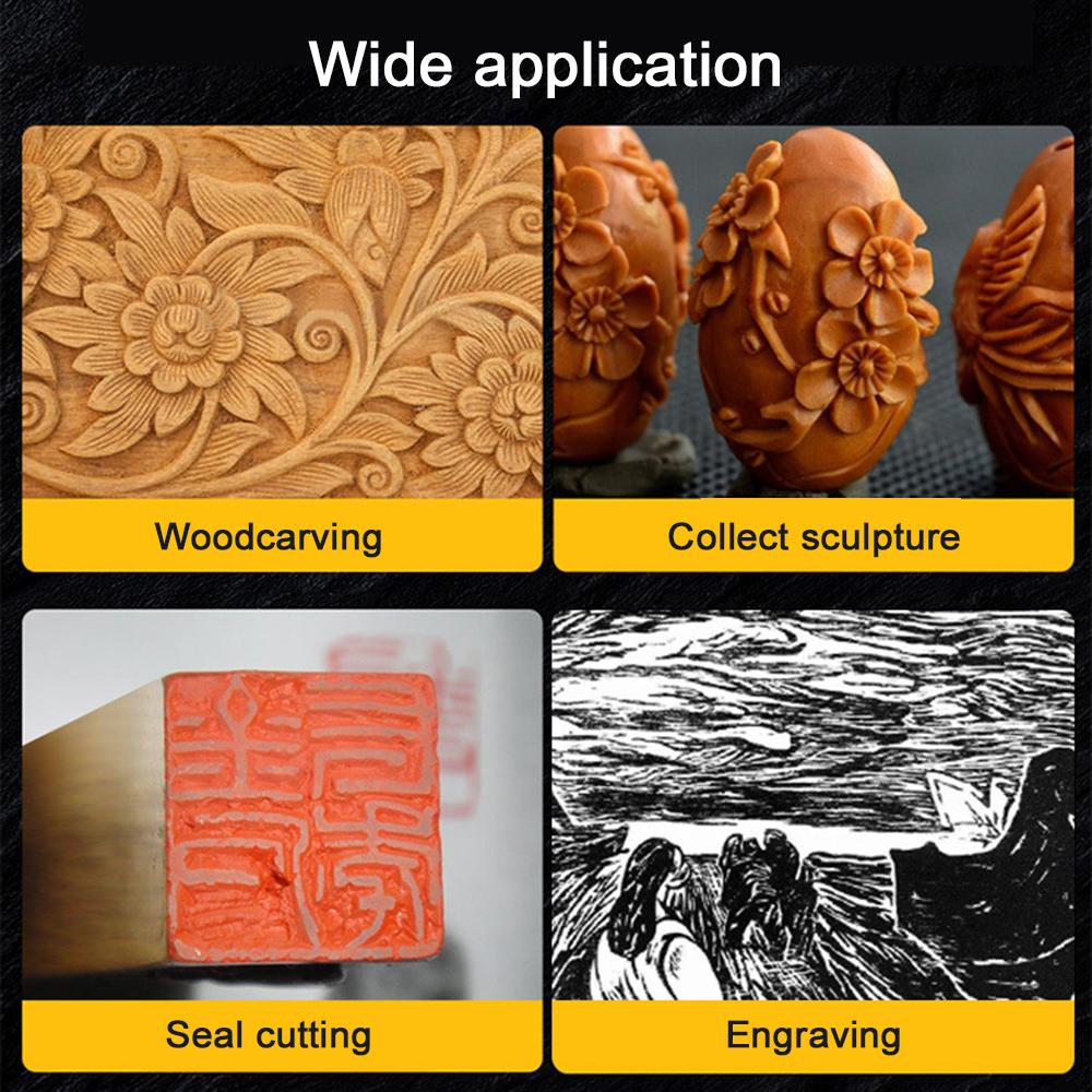 New 5pcs Carving Chisel Set Carving Chisel Manganese Steel Carpenter Wood Carving Gouge Chisels Tool Professional Wood Carving Chisel Hand Tool