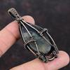 Iolite Sunstone Gemstone Pendant Copper Wire Wrapped Pendant Copper Boho Jewelry Ethnic Pendant Handmade Wire Wrapped Jewelry Wedding Gift