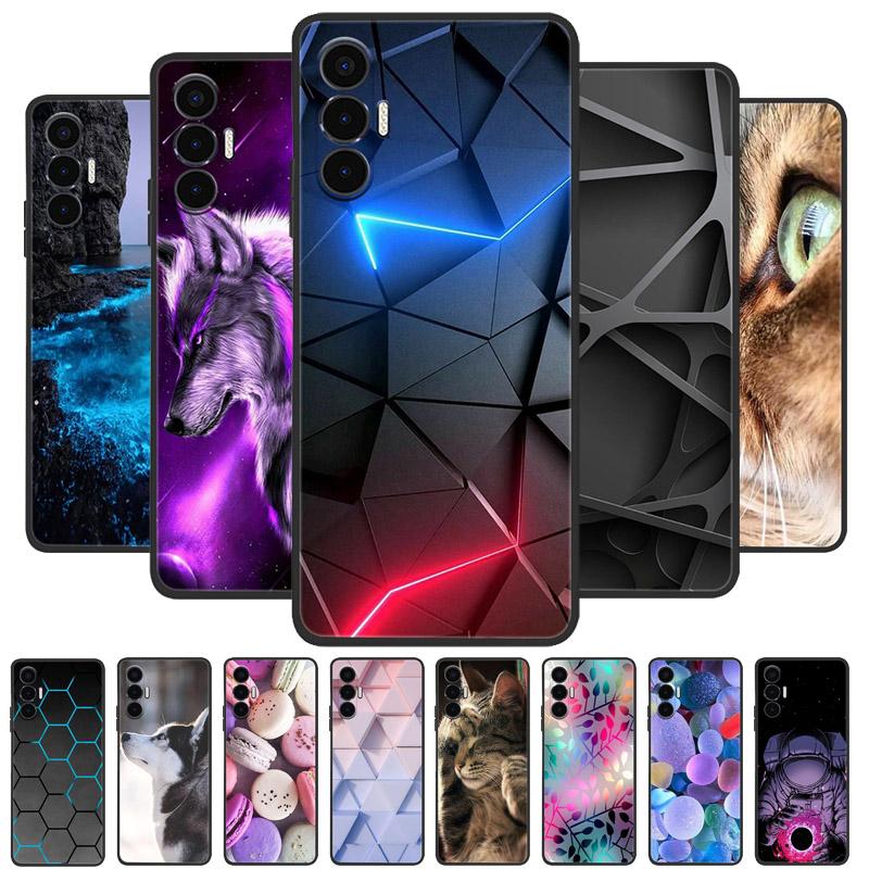 Pour Tecno Pova 3 Coque Pova Neo Coque Arrière en Silicone Souple pour Tecno Pova Neo LE6 Fundas Coque Pova3 PovaNeo Housse de Téléphone Coque