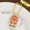 Funny Cartoon Capybara Keychain Creative Cute Capybara Pendant  Simple Backpack Decoration Accessories Birthday Gifts